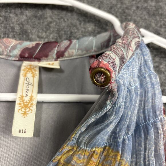 Adiva Top Blouse Womens Size M Hippie Ethereal Boho Festival Fairy - Picture 6 of 10